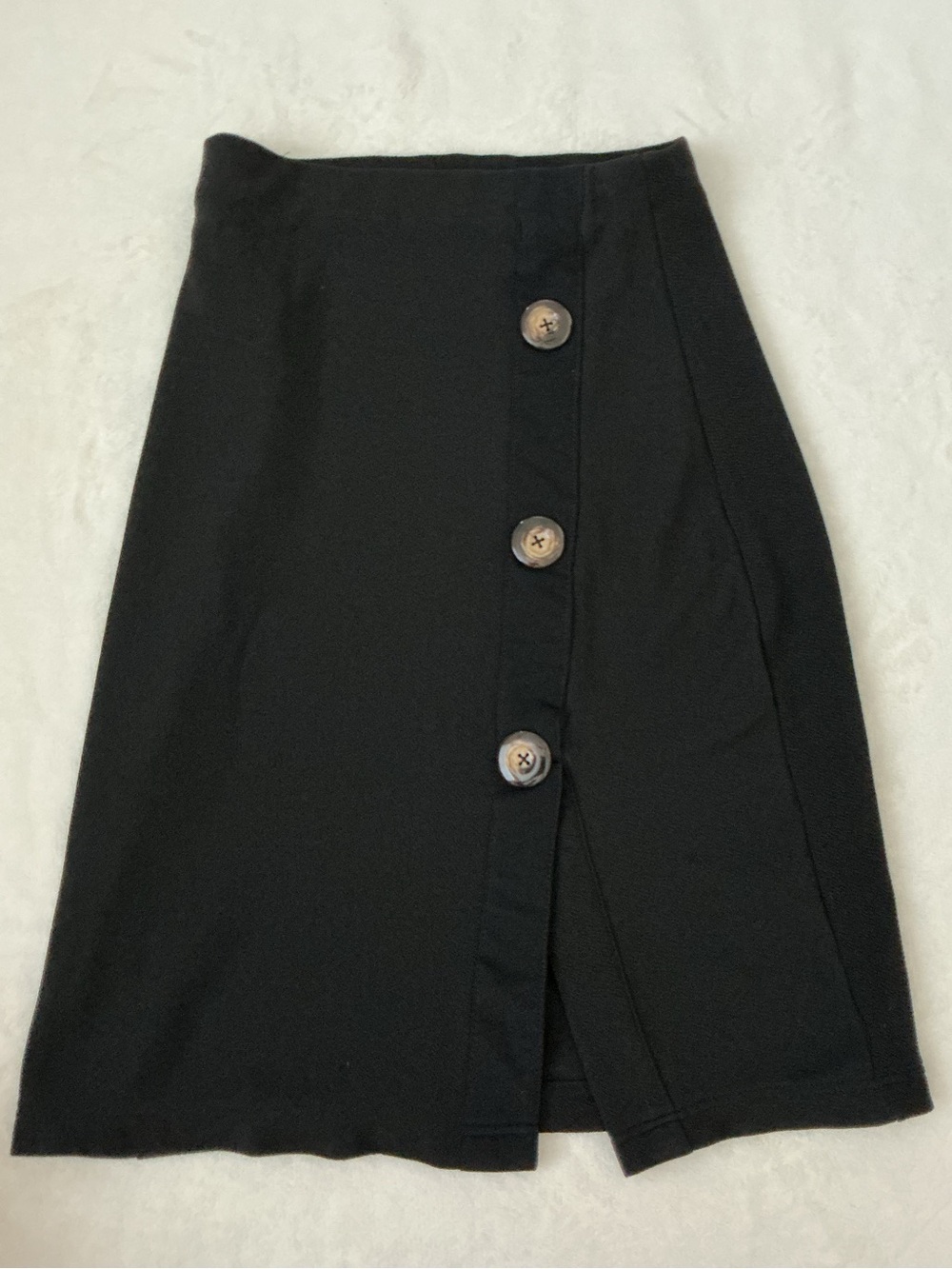 SFERRA Black Button-Front Skirt
